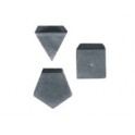 Greutate etalon foite poligonale, aluminiu/argint german, clasa M1
